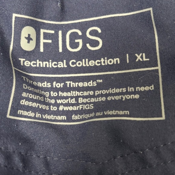 FIGS‎ Technical Collection Dark Blue Scrub Zamora Bottoms Cargo Pocket Size XXL - Picture 12 of 12